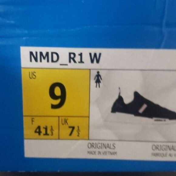 New Adidas NMD R1 Laceless Velcro Black Running Sneakers - Picture 9 of 9